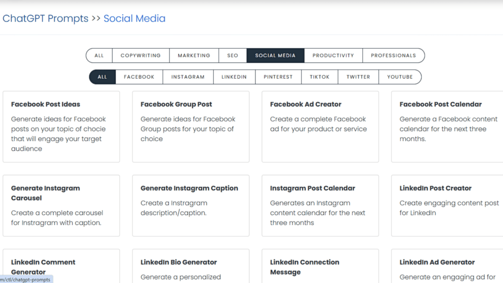 ChatGPT Prompts for Social Media Management